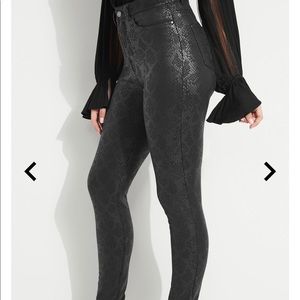 Guess faux leather pants